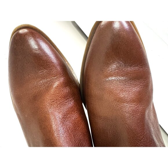 Crown Vintage Tawny Brown Tan Ankle Boots Women’s 9M Boho Western Cowgirl Staple - Picture 11 of 16